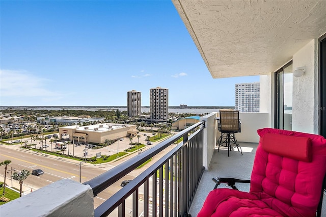 2987 S Atlantic Ave Unit 901, Daytona Beach, FL 32118 - balcony featuring a view of city