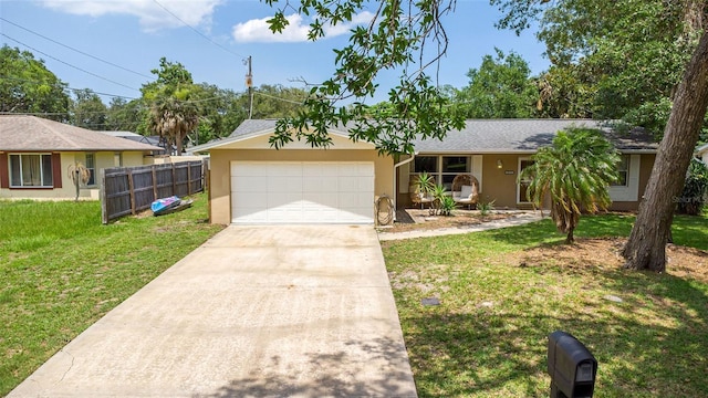 833 Lucerne Cir, Ormond Beach, FL 32174 - ranch-style house featuring an attached garage, driveway, and stucco siding