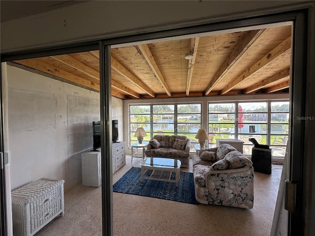 29146 Tamayo Dr, Punta Gorda, FL 33982 - living room with beam ceiling