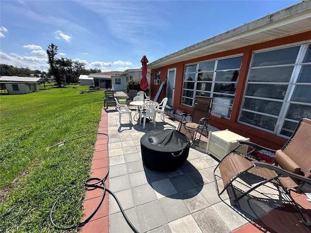 29146 Tamayo Dr, Punta Gorda, FL 33982 - view of patio featuring a fire pit