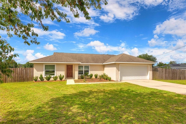 6 Laurel Pass Ct, Ocala, FL 34480 - ranch-style home featuring a garage, concrete driveway, and stucco siding