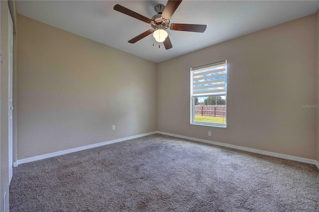 6 Laurel Pass Ct, Ocala, FL 34480 - carpeted empty room with baseboards and ceiling fan