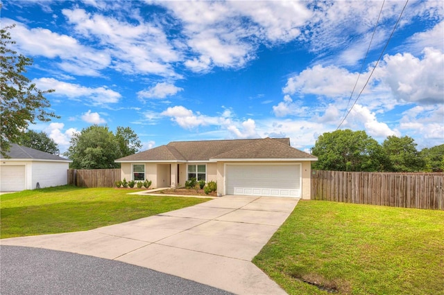 6 Laurel Pass Ct, Ocala, FL 34480 - view of front of property featuring a garage, concrete driveway, and stucco siding