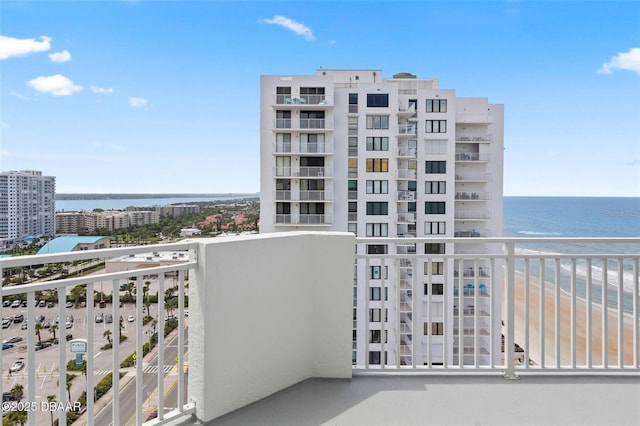3047 S Atlantic Ave Unit 1805, Daytona Beach, FL 32118 - balcony featuring a water view