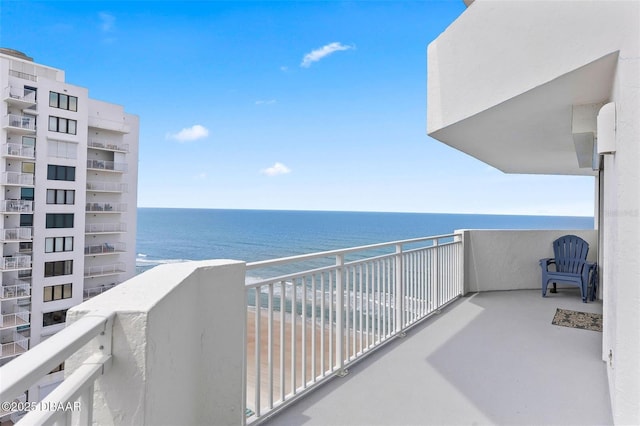 3047 S Atlantic Ave Unit 1805, Daytona Beach, FL 32118 - balcony featuring a water view