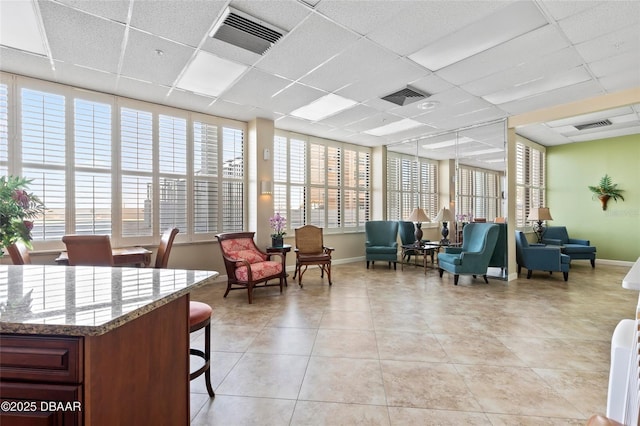 3047 S Atlantic Ave Unit 1805, Daytona Beach, FL 32118 - lobby with a drop ceiling