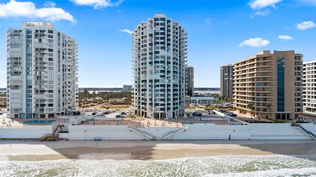3047 S Atlantic Ave Unit 1805, Daytona Beach, FL 32118 - view of property featuring a city view and view of water and beach