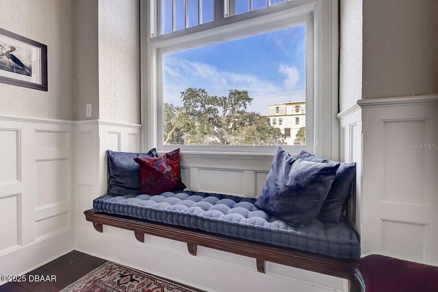 404 S Ridgewood Ave, Daytona Beach, FL 32114 - sitting room with a decorative wall and wainscoting