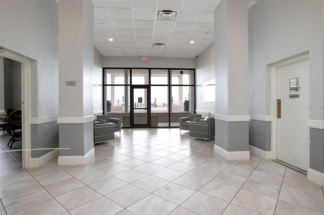 3043 S Atlantic Ave Unit 204, Daytona Beach, FL 32118 - community lobby with a drop ceiling and recessed lighting