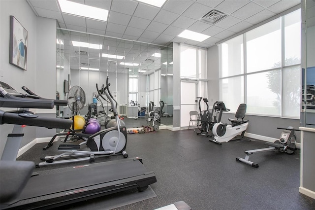 3043 S Atlantic Ave Unit 204, Daytona Beach, FL 32118 - workout area featuring baseboards