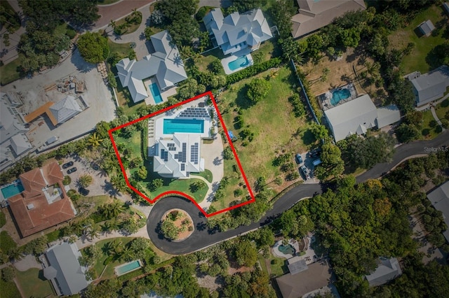 2275 Genesea Ln, Vero Beach, FL 32963 - view of property location with a pool and property boundaries highlighted