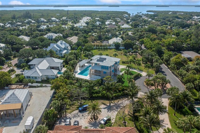 2275 Genesea Ln, Vero Beach, FL 32963 - aerial perspective of suburban area with a pool area