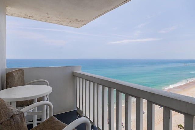 2800 N Atlantic Ave Unit 1716, Daytona Beach, FL 32118 - balcony with view of water and beach
