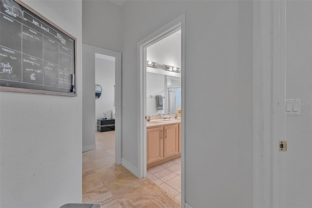 45 Saint Andrews Ct, Palm Coast, FL 32137 - corridor featuring light tile patterned floors