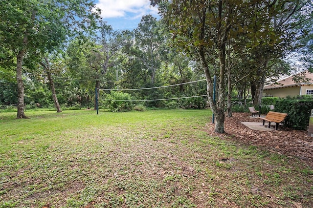 45 Saint Andrews Ct, Palm Coast, FL 32137 - view of grassy yard featuring volleyball court