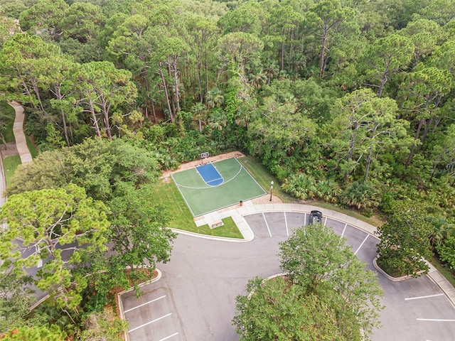 45 Saint Andrews Ct, Palm Coast, FL 32137 - aerial overview of property's location featuring a heavily wooded area