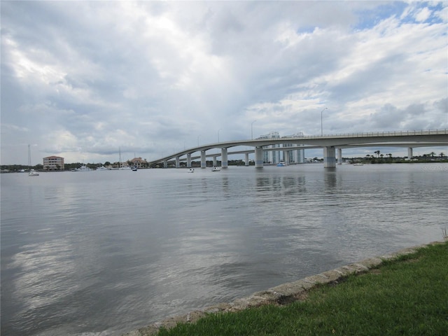 411 N Halifax Ave Unit 208, Daytona Beach, FL 32118 - water view with a notable bridge