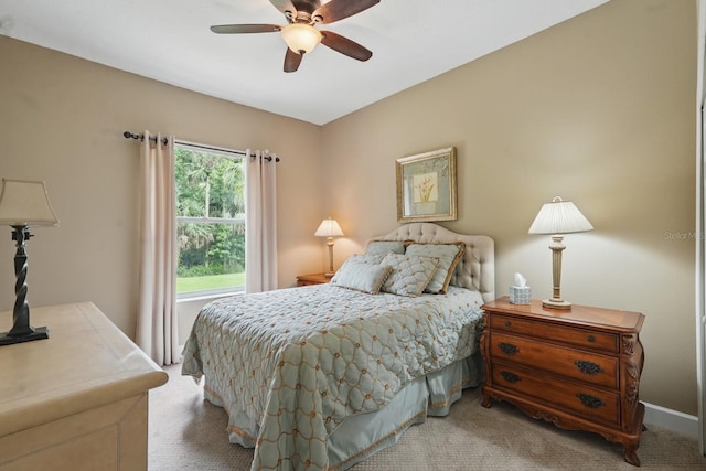 33 Coquina Ridge Way, Ormond Beach, FL 32174 - bedroom featuring carpet and a ceiling fan