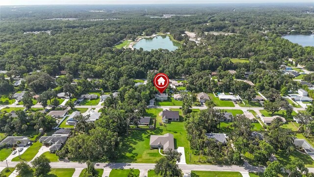 2250 Davis Dr, New Smyrna Beach, FL 32168 - aerial view of property and surrounding area featuring a nearby body of water and nearby suburban area