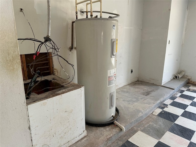 1018 Albin St, Cocoa, FL 32927 - utility room featuring water heater