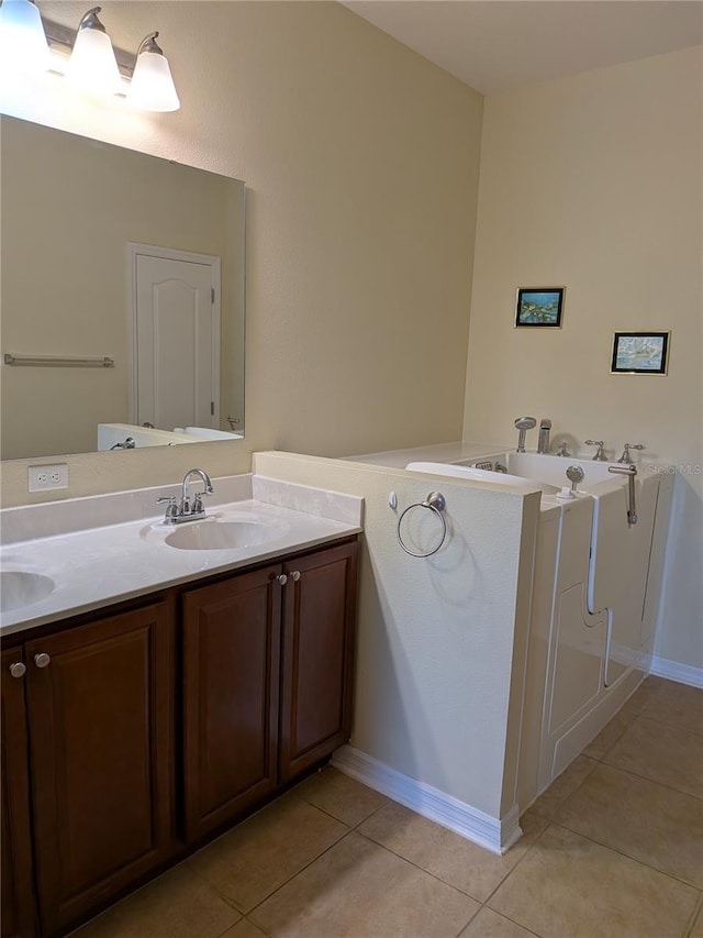 223 W Fiesta Key Loop, Deland, FL 32720 - full bath with tile patterned flooring and double vanity
