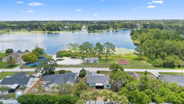 1018 E Gaucho Cir, Deltona, FL 32725 - aerial perspective of suburban area featuring a nearby body of water