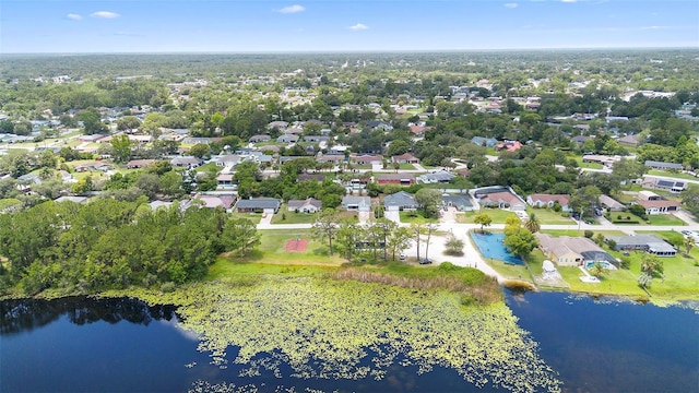 1018 E Gaucho Cir, Deltona, FL 32725 - aerial perspective of suburban area with a large body of water