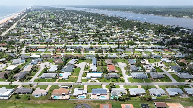179 Ann Rustin Dr S, Ormond Beach, FL 32176 - aerial overview of property's location featuring a large body of water and nearby suburban area