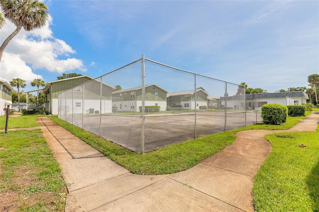 840 Center Ave Unit 280, Daytona Beach, FL 32117 - view of tennis court with a residential view