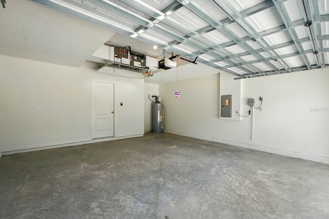 1161 Kenway Ave, Deltona, FL 32738 - garage featuring electric panel, water heater, and a garage door opener
