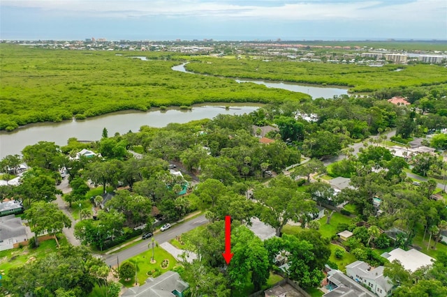 812 Faulkner St, New Smyrna Beach, FL 32168 - aerial view of property's location with a nearby body of water