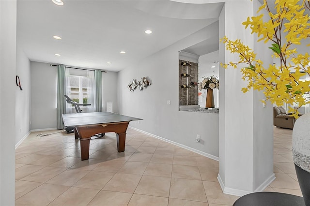 31 Abacus Ave, Ormond Beach, FL 32174 - recreation room featuring light tile patterned flooring and recessed lighting