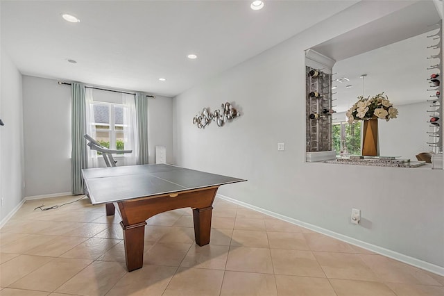 31 Abacus Ave, Ormond Beach, FL 32174 - rec room with healthy amount of natural light, recessed lighting, and light tile patterned floors