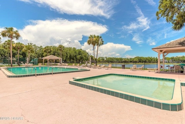 961 S Lakewood Ter Unit C, Port Orange, FL 32127 - community pool featuring a gazebo and a patio