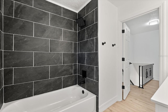 3655 Scott St, Port Orange, FL 32129 - full bath with wood finished floors and shower / tub combination