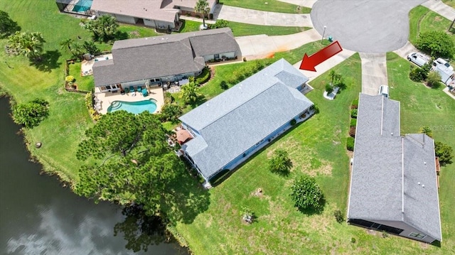 123 Wood Ibis Ct, Daytona Beach, FL 32119 - drone / aerial view of a pool and a nearby body of water