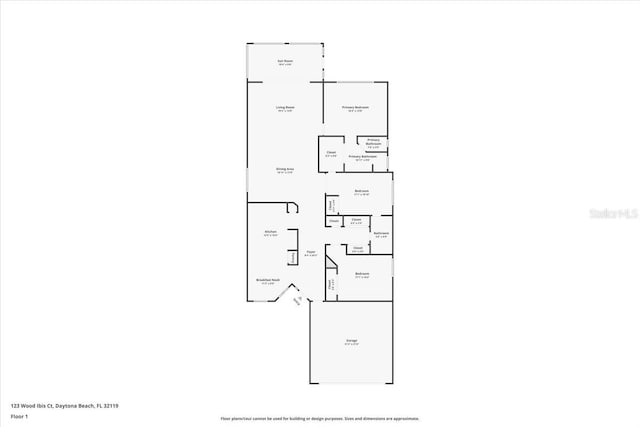 123 Wood Ibis Ct, Daytona Beach, FL 32119 - view of home floor plan