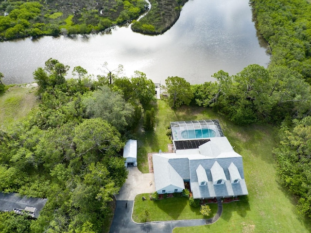 1383 Tumblin Dr, New Smyrna Beach, FL 32168 - aerial view of a nearby body of water and a pool