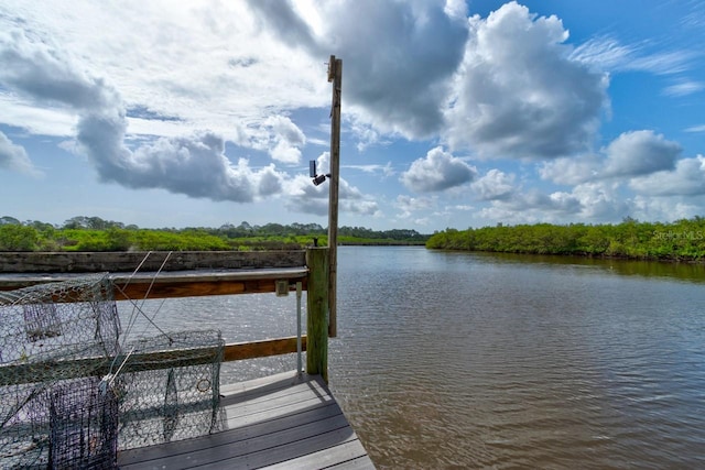 1383 Tumblin Dr, New Smyrna Beach, FL 32168 - dock area with a water view