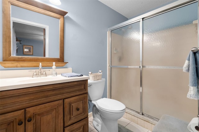 270 Sandyhook Ln, Deland, FL 32724 - full bathroom featuring vanity, a stall shower, and tile patterned floors