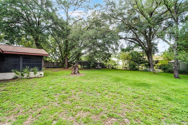 270 Sandyhook Ln, Deland, FL 32724 - fenced backyard with a sunroom