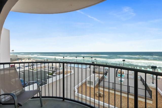 3003 S Atlantic Ave Unit 3A2, Daytona Beach Shores, FL 32118 - balcony with view of water and beach