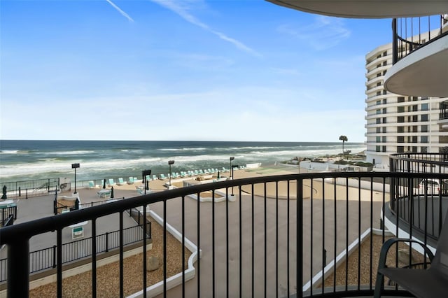 3003 S Atlantic Ave Unit 3A2, Daytona Beach Shores, FL 32118 - balcony with view of water and beach