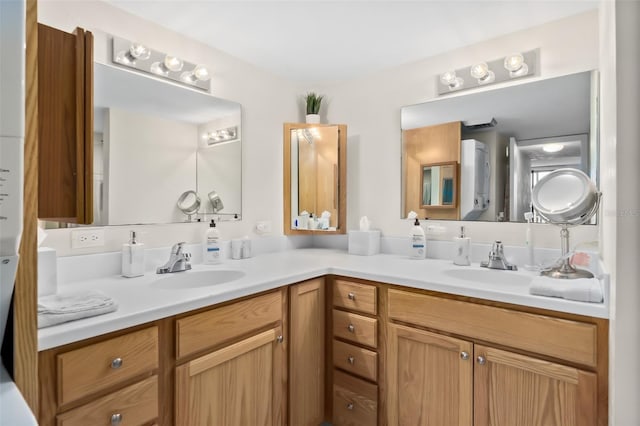 3003 S Atlantic Ave Unit 3A2, Daytona Beach Shores, FL 32118 - bathroom with double vanity