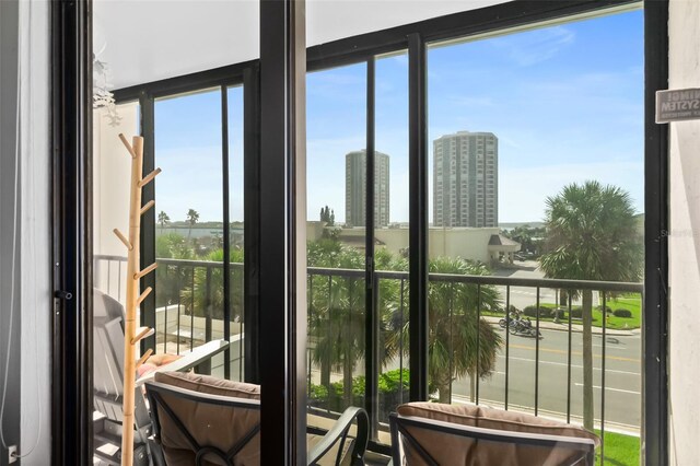 3003 S Atlantic Ave Unit 3A2, Daytona Beach Shores, FL 32118 - balcony featuring a city view