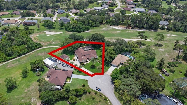 3 Pine Meadow Ct, Debary, FL 32713 - aerial view of property and surrounding area with nearby suburban area and property parcel outlined