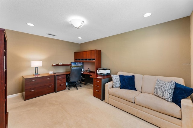 3 Pine Meadow Ct, Debary, FL 32713 - home office with light carpet and recessed lighting