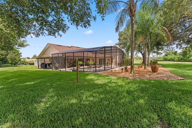 3 Pine Meadow Ct, Debary, FL 32713 - view of grassy yard featuring a lanai