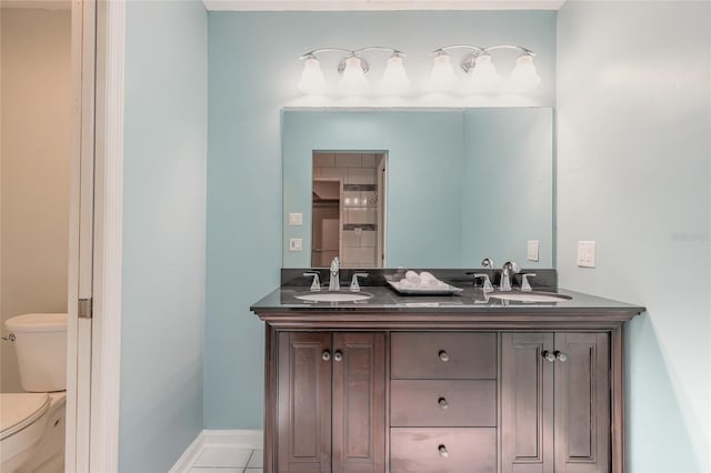 2724 N Halifax Ave, Daytona Beach, FL 32118 - full bathroom featuring double vanity and tile patterned floors
