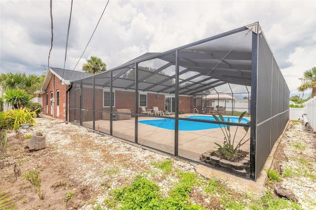 2724 N Halifax Ave, Daytona Beach, FL 32118 - outdoor pool with a patio and a lanai